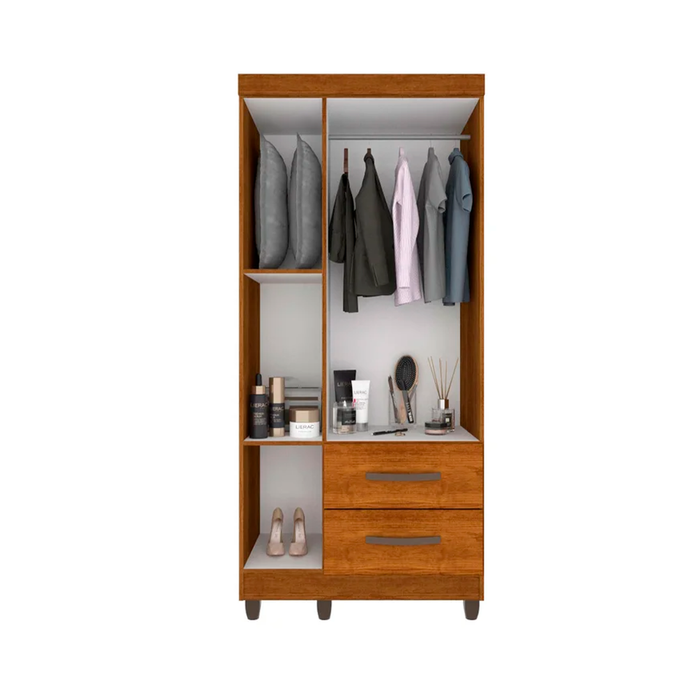 Roupeiro 3P Estrela Premium C/4 Pés S/Esp Branco Salleto