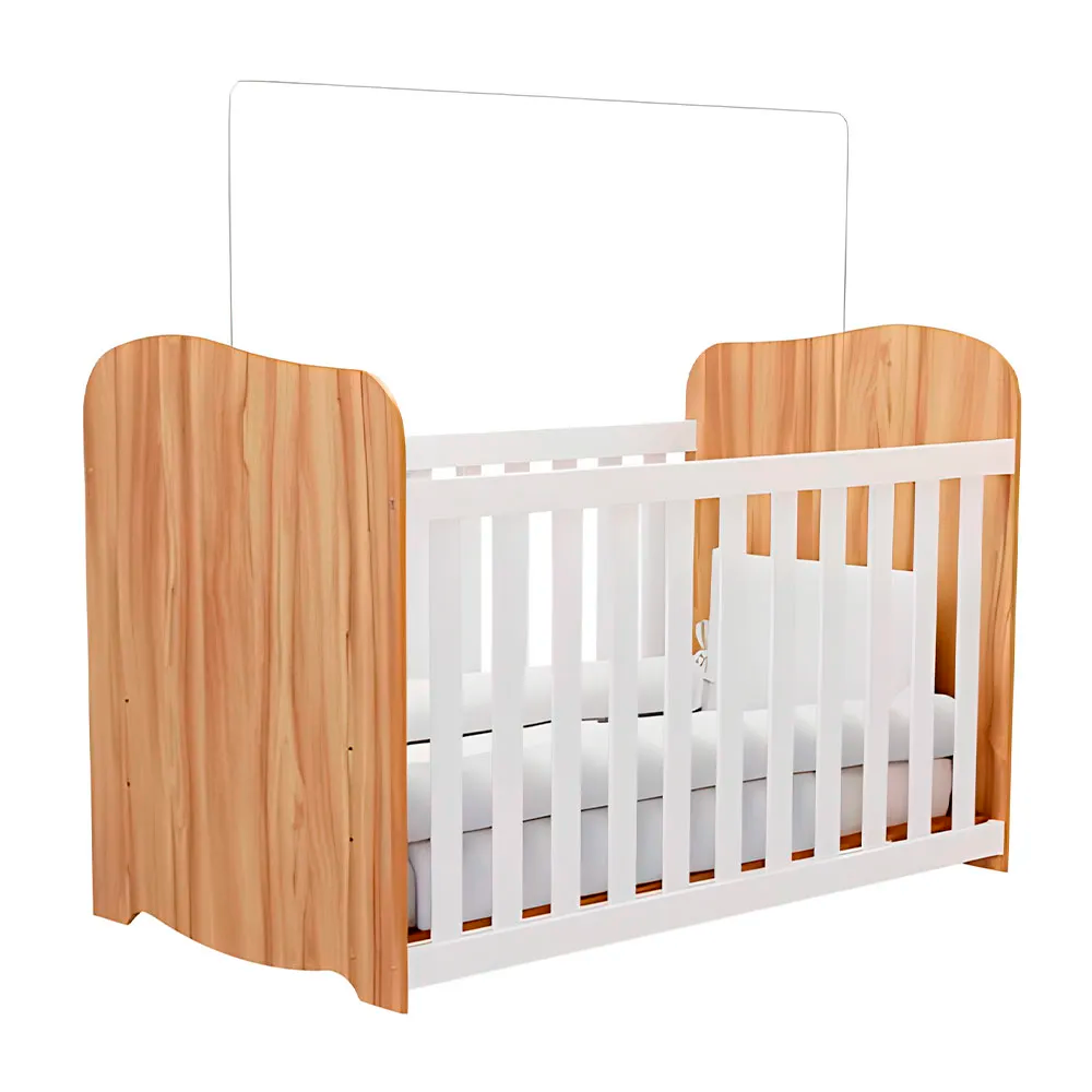 Berco Uli Americano Branco Brilho/Amendoa Peroba