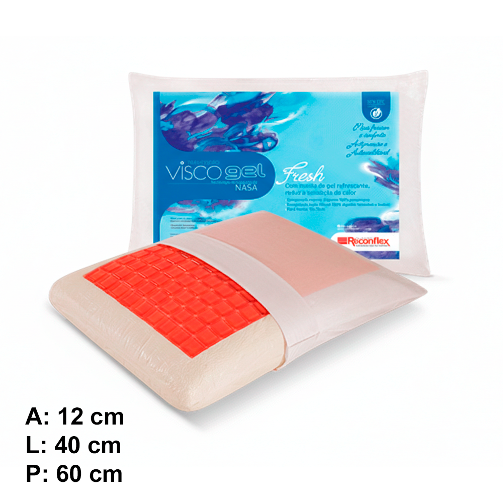 Travesseiro Gel Fresh Nasa Para Fronha Reconflex