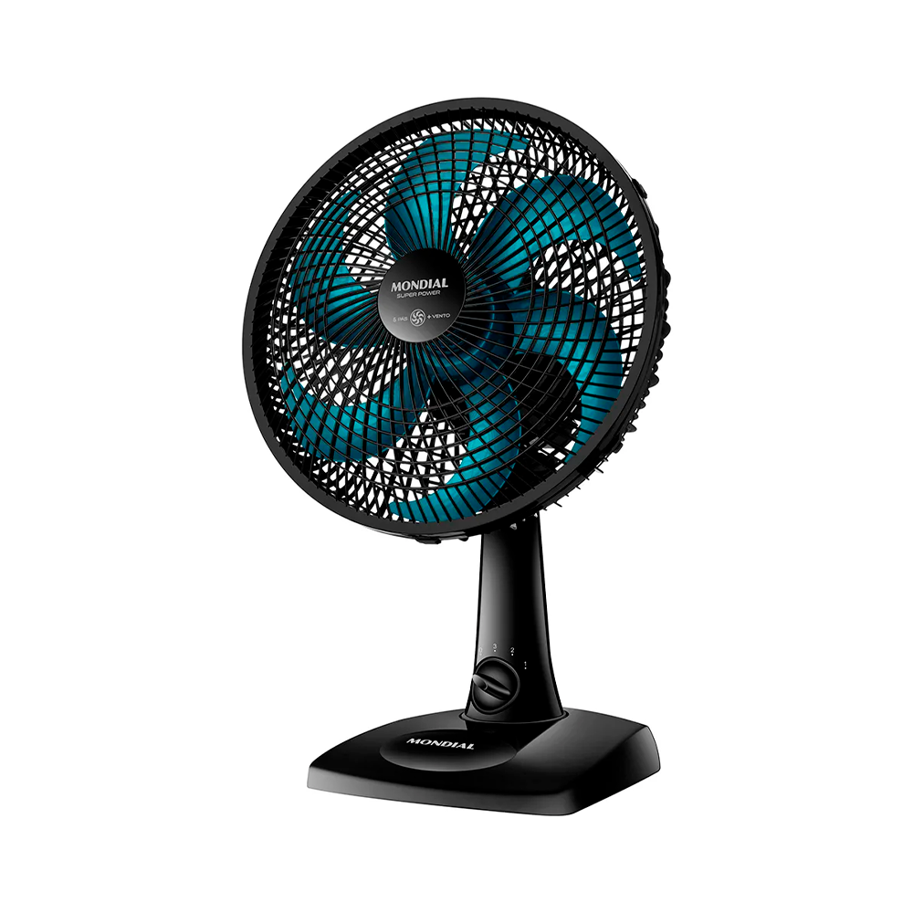 Ventilador 30CM VSP-30 Super Power Preto/Azul Mondial