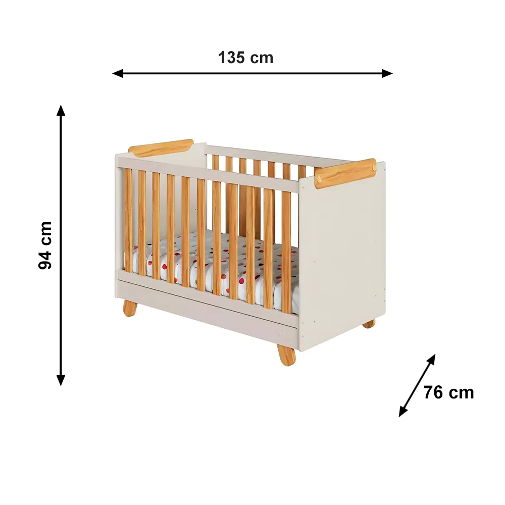 Berco Pingo Off White/Amendoa Peroba