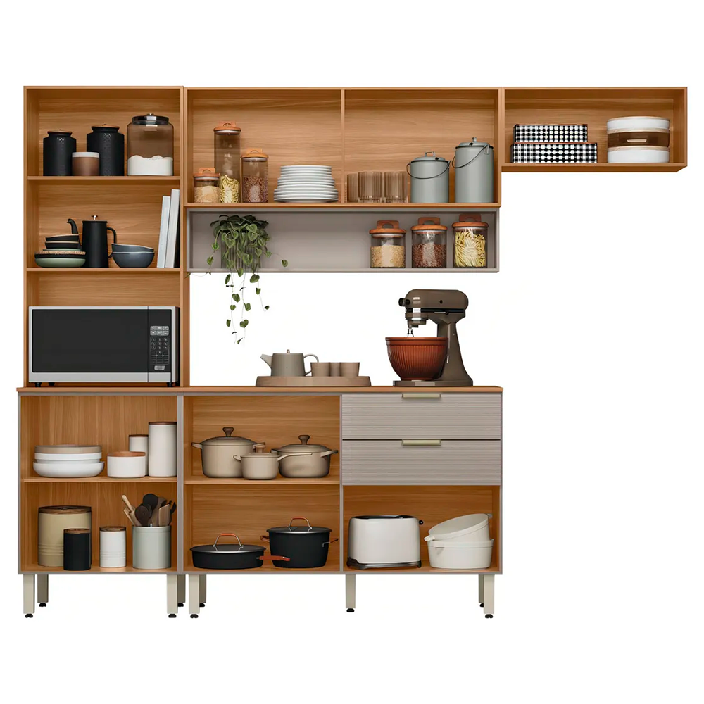 Cozinha Compacta com Balção Alba Amendola/Nude Prime TX Demobile