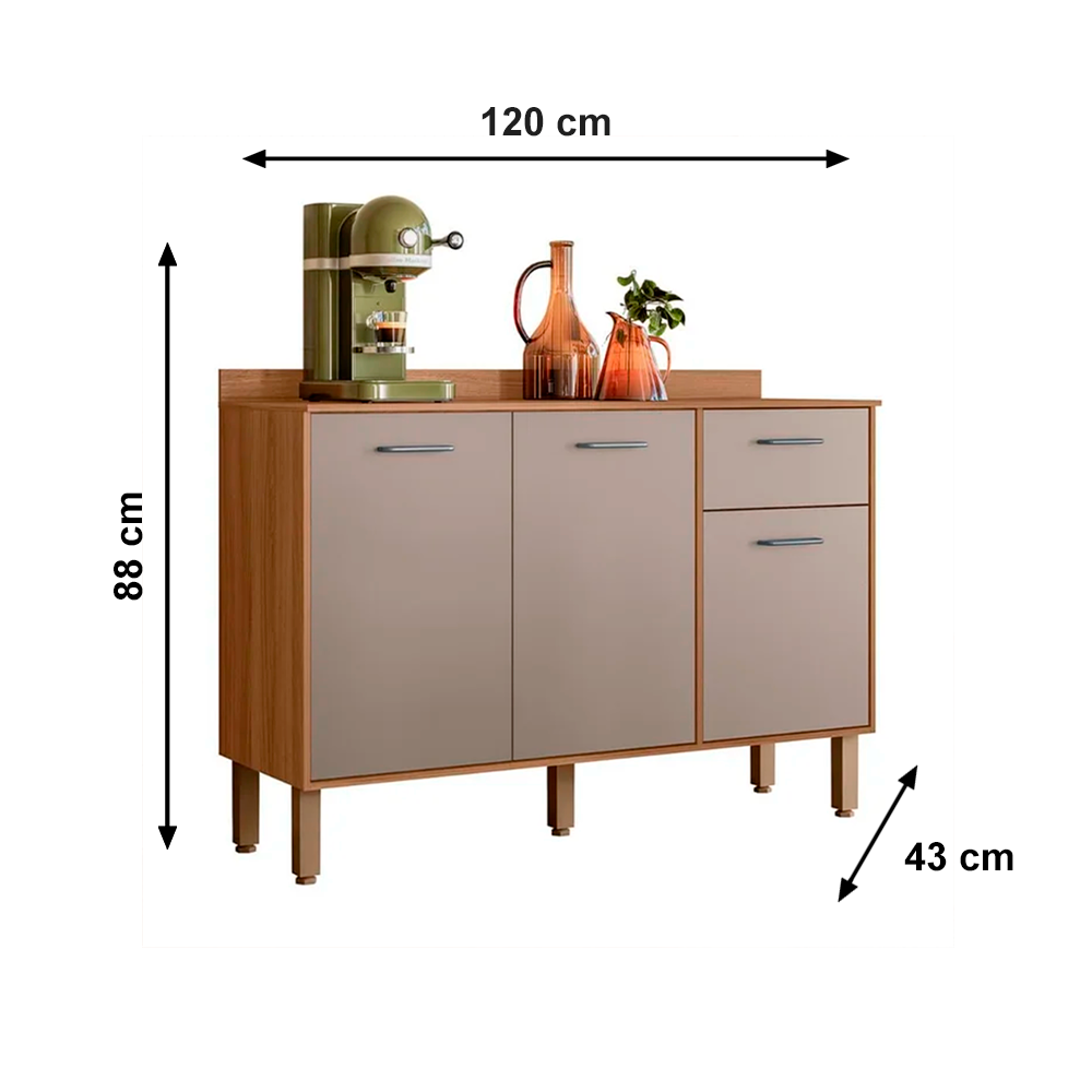 Balcão Paolla IPE/FENDY C/TPO Nicioli