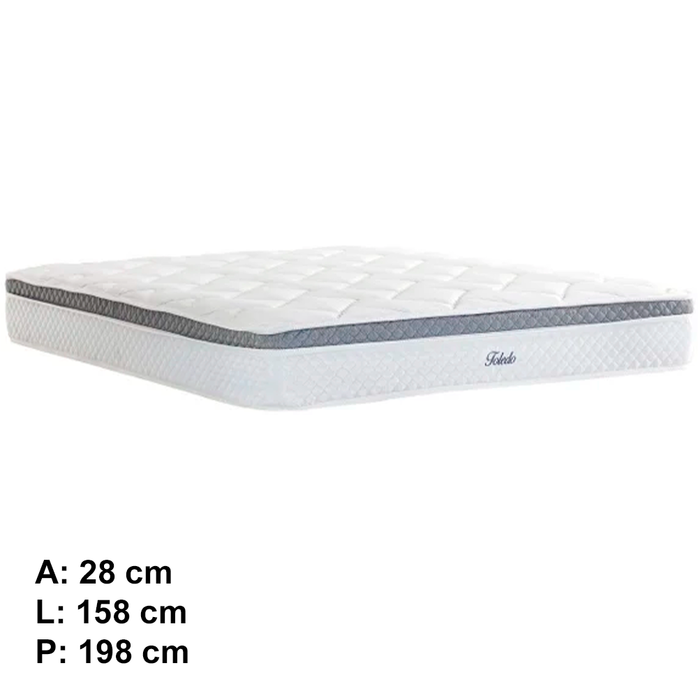 Colchão Mola Ensacada Toledo One S Pillow 158x28 Herval