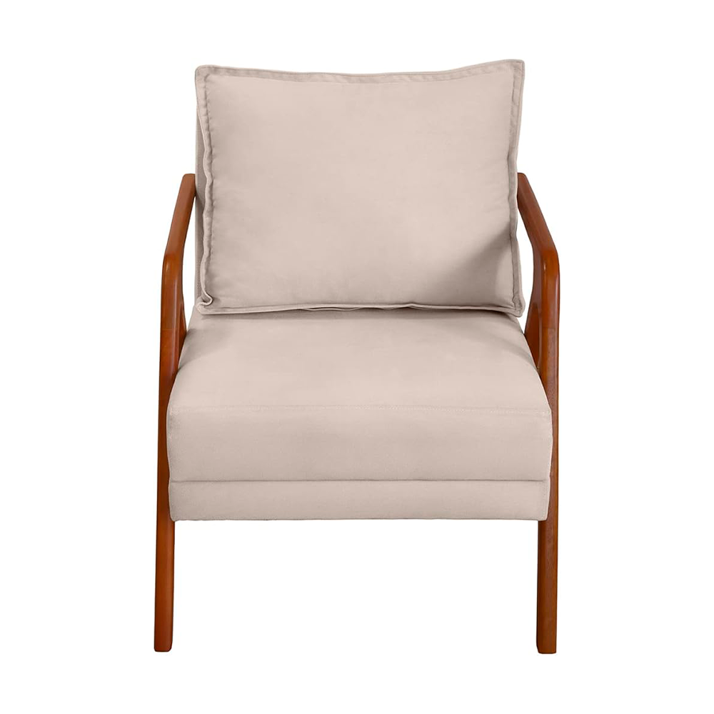 Poltrona Topazio Linho Deva Creme Artflex