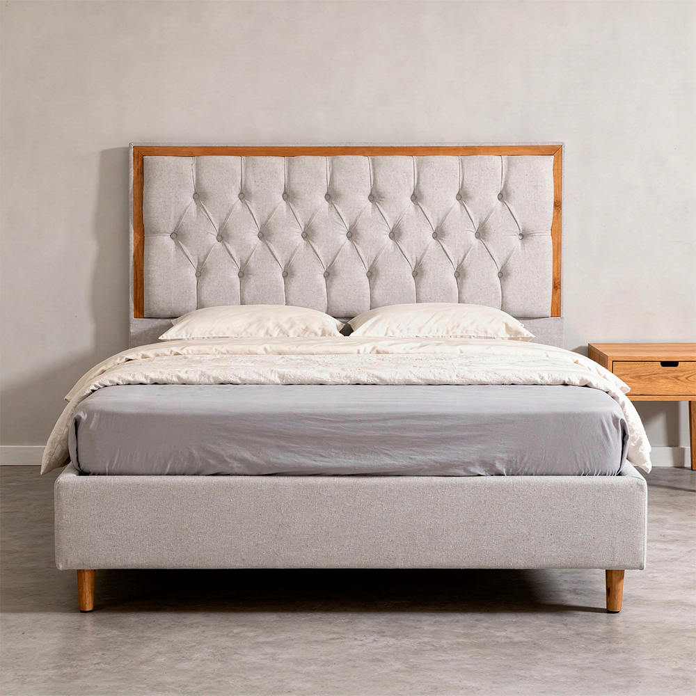 Cabeceira Diamante 01 Queen SL BEGE Mega Estofados