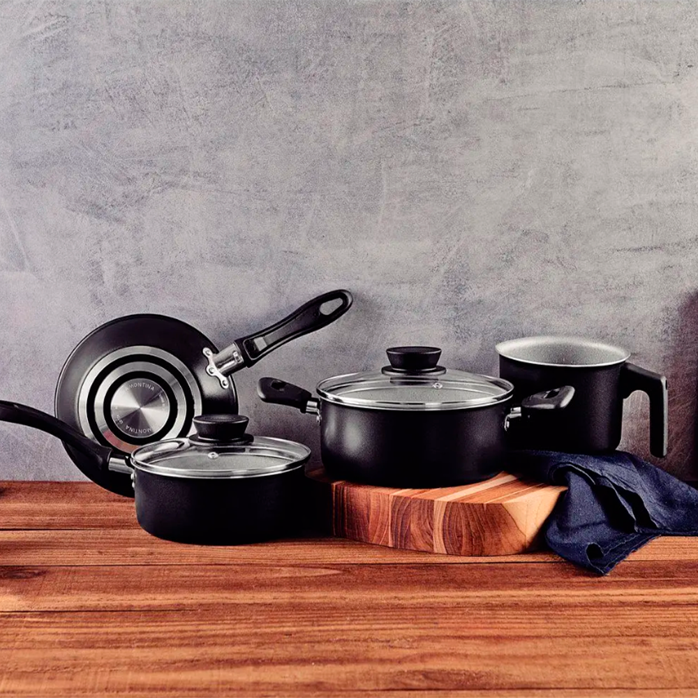 Jogo de Panelas 4 peças Linz Preto 28299004 Tramontina