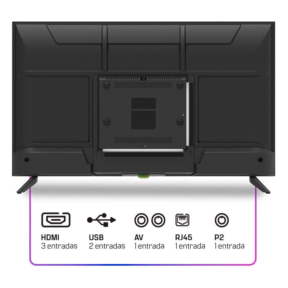 Smart TV HQ 32" HD tela sem bordas Androind 12 design slim HQS32NKHM