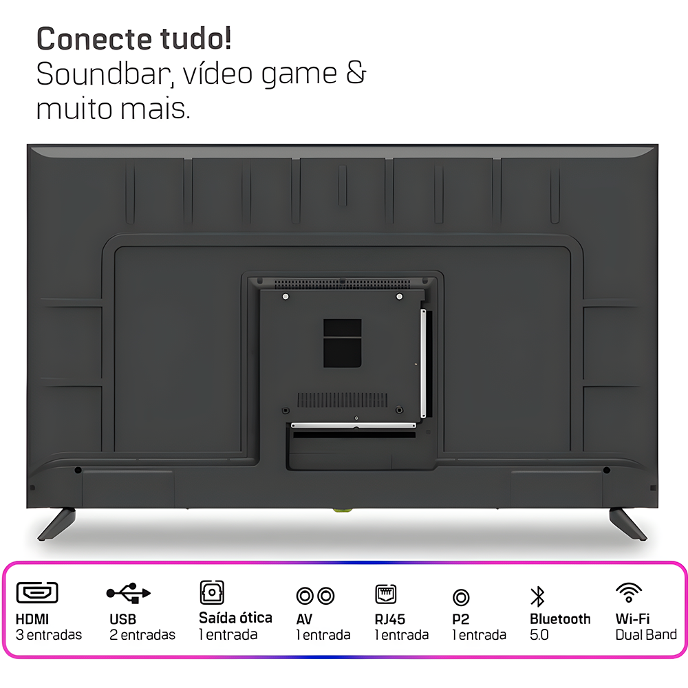 Smart Tv HQ 50" Uhd Tel Infinita Android 13 Slim HQS50NKHM