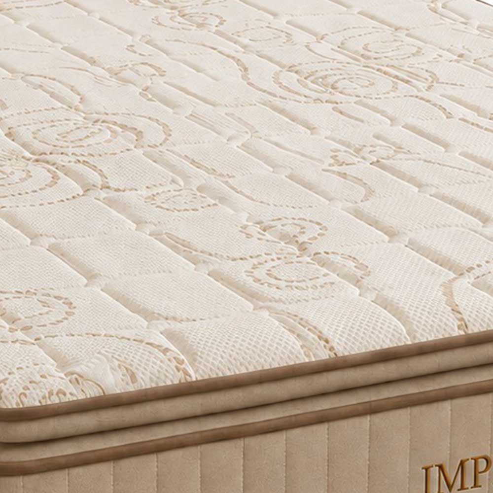 Conjunto Box Casal Imperador com Pillow Top e Molas Ensacadas 138x188 Softflex