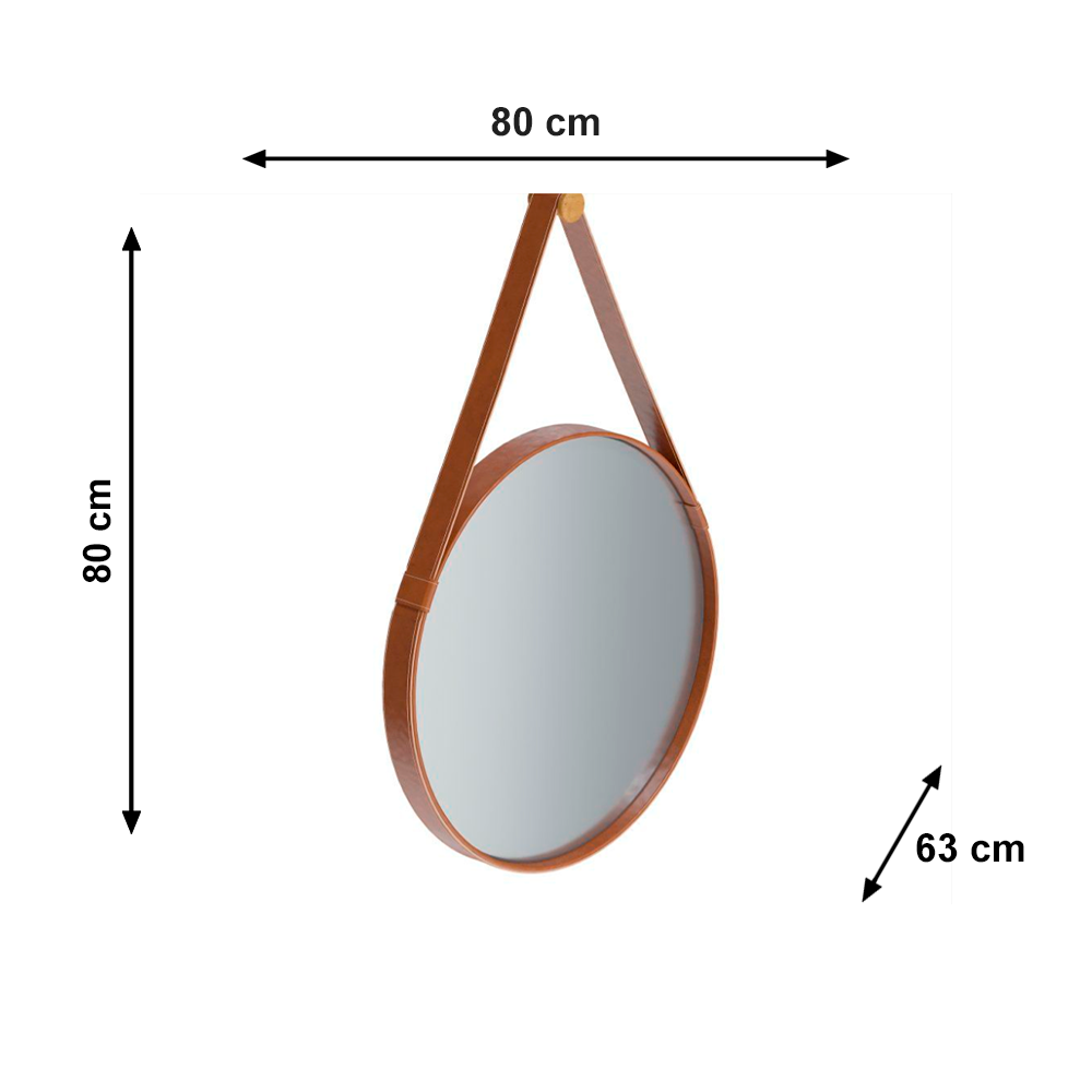 Espelho Aqua Mais 80 Marrom Imcal