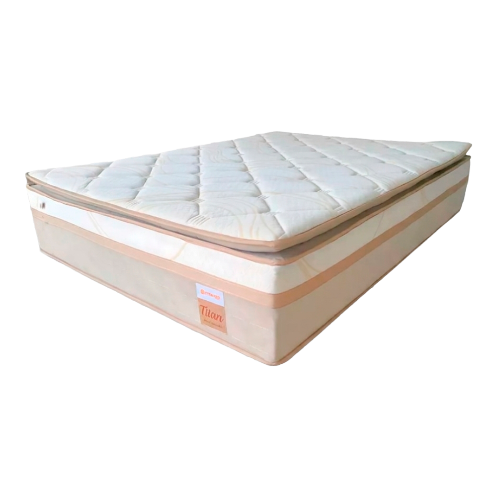 Colchão Titan com Pillow Molas Ensacadas 158x35 Titanio 