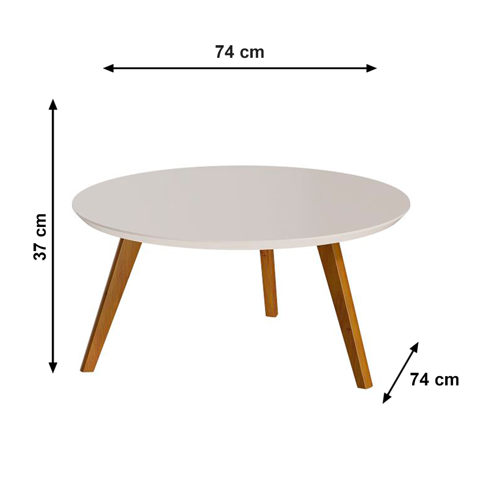 Mesa Classic Centro Redonda Off White Imcal