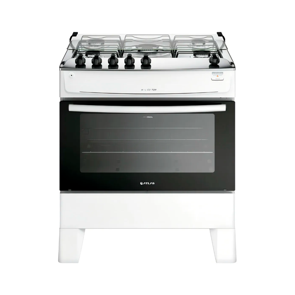 Fogão 5B Milão Top Branco Atlas