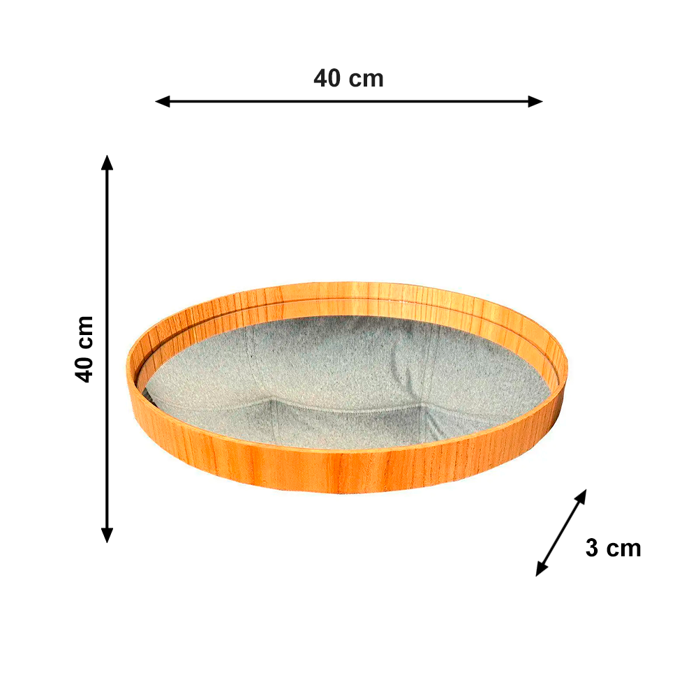 Bandeja Pérola 40cm Cinamomo Fino Tok