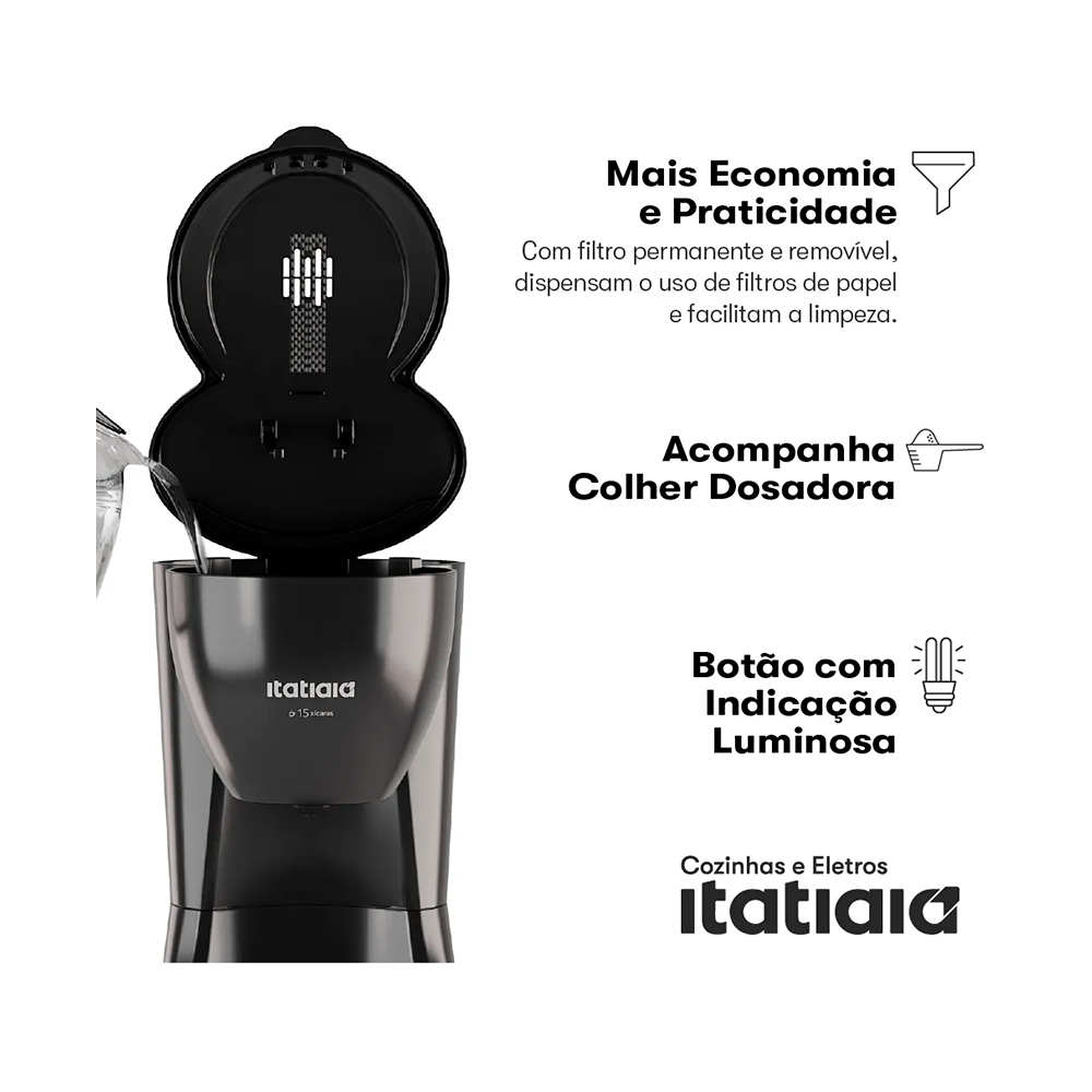 Cafeteira 15 Xícaras CFITE2001 220v Itatiaia