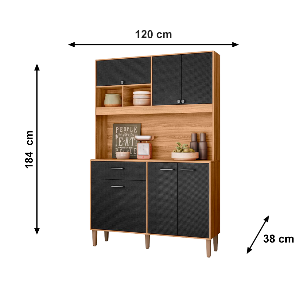 Cozinha Erva Doce 120 Freijo/Esfera PTO FECHADA Nicioli