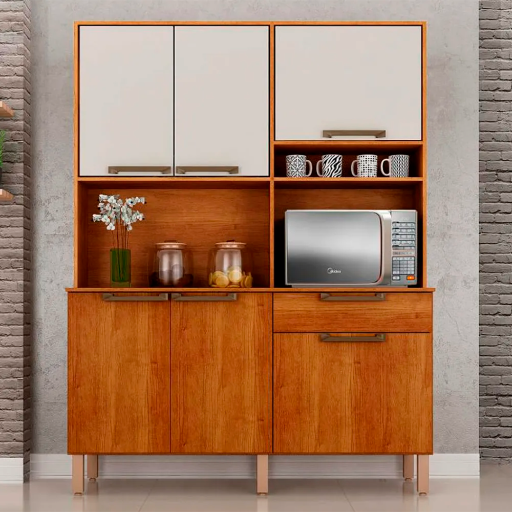 Armário De Cozinha Siena 2019 Cinamomo/Off Salleto