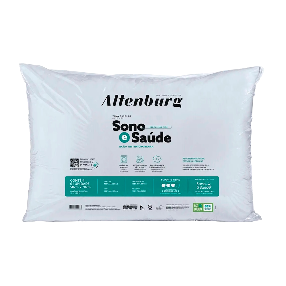 Travesseiro Sono E Saude Branco Altenburg