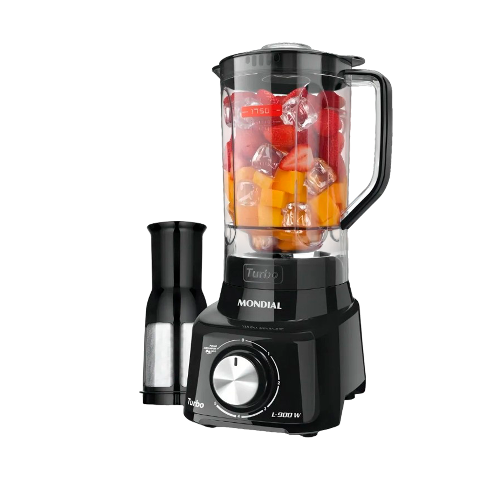 Liquidificador 5V L-900 Turbo 900W 220V Preto Mondial