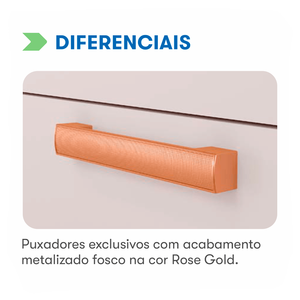 Armário Aéreo Nápoles 120 Cinamomo/Off White Itatiaia