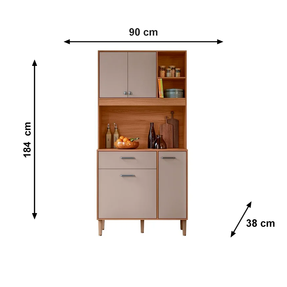 Cozinha Erva Doce 90 Ipe/Fendy PTA Fechada Nicioli