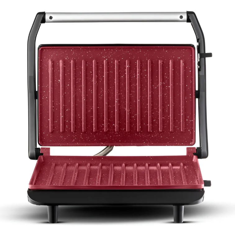 Press Grill Red Ceramic PG-01 RC 220V/60Hz Vermelho/Inox Mondial