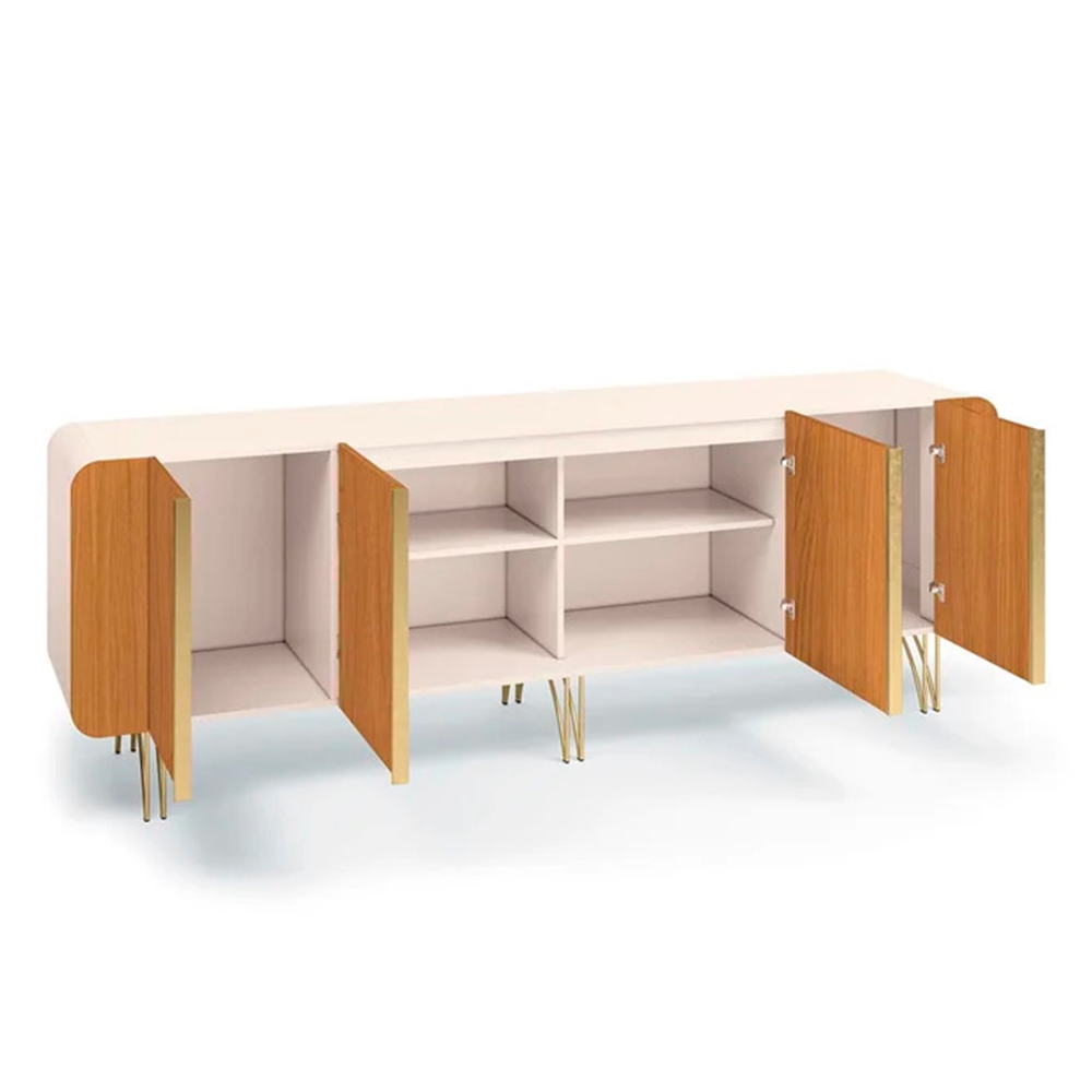 Buffet Salluti 2.2 Off White/Cinamomo HB Moveis