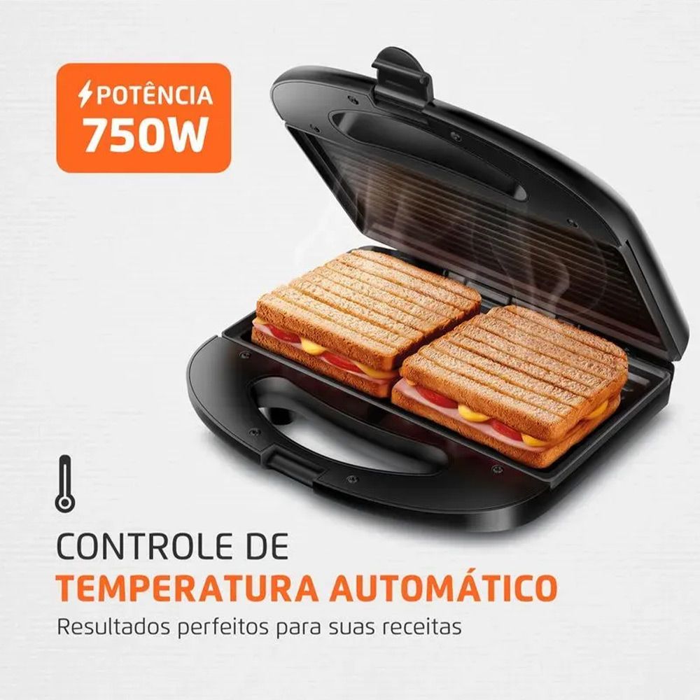 Sanduicheira Master Grill S-20 220V Preto/Inox Mondial