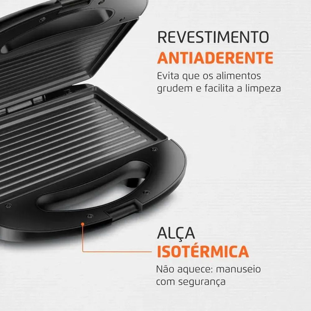 Sanduicheira Master Grill S-20 220V Preto/Inox Mondial