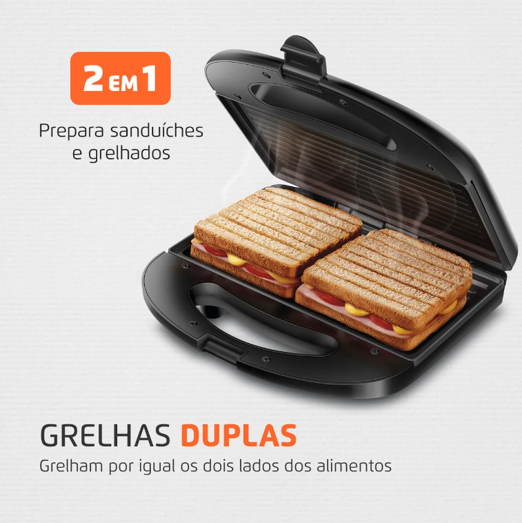 Sanduicheira Master Grill S-20 220V Preto/Inox Mondial