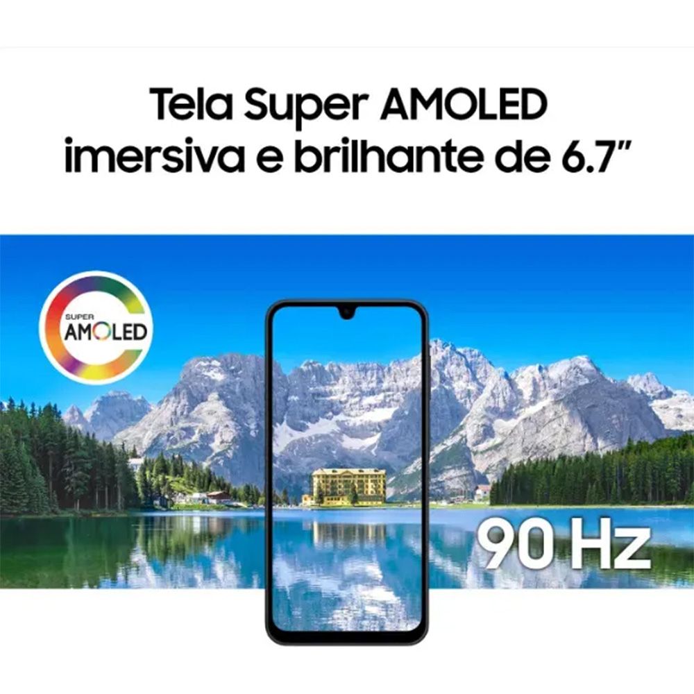 Smartphone Samsung Galaxy A17 Com Ia, 128gb, 4gb Ram, Câm De 50mp, Tela De 6.7", Nfc, Ip54