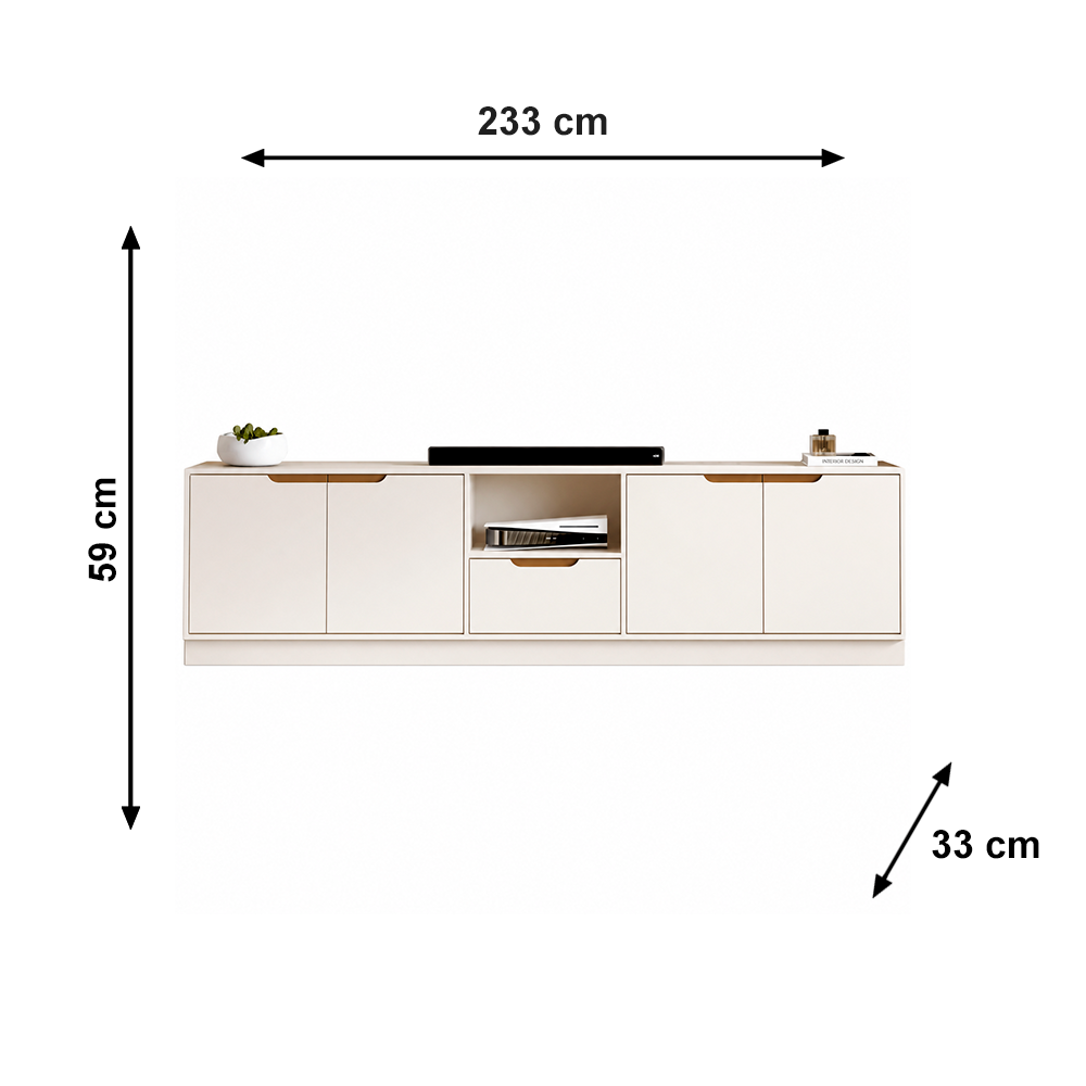 Bancada Modular 2.3 Tucumã Off White JB Bechara