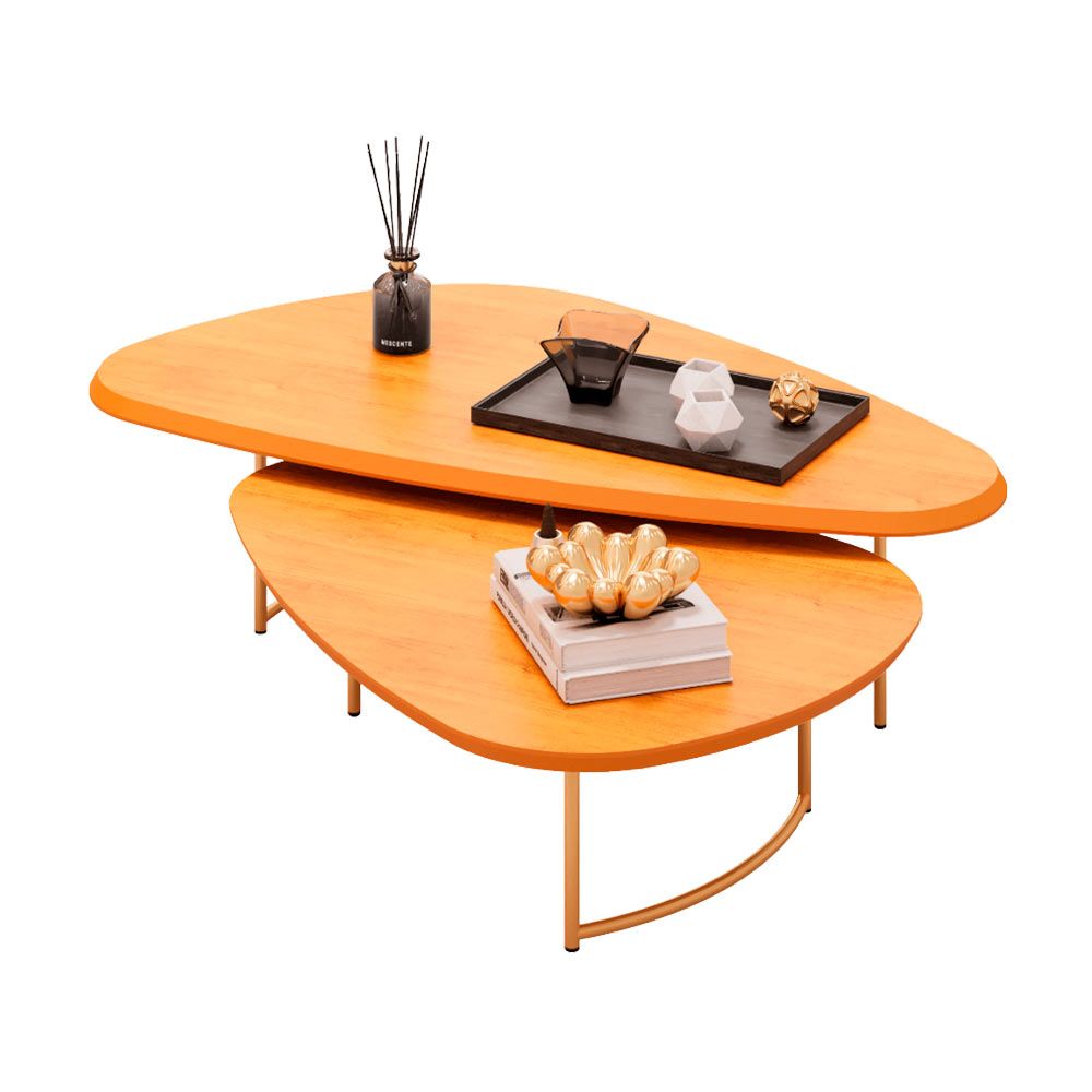 Mesa De Centro Petala Cedro Dj Moveis