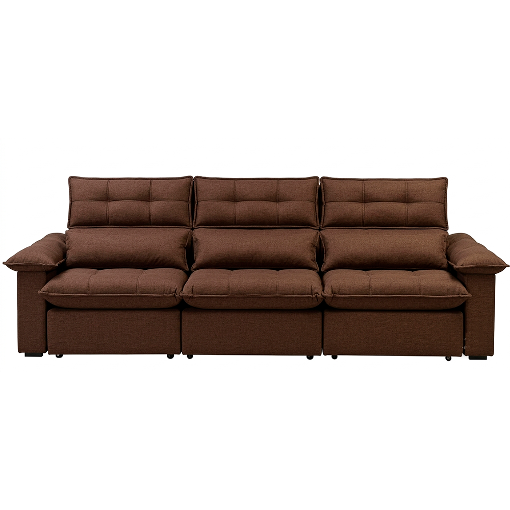 Sofa Pequim Top Veludo Tabaco J.A Estofados