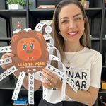 Leão em ação - construção de palavras