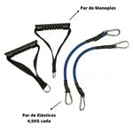 Kit Manopla e Par de Elásticos 4,5KG