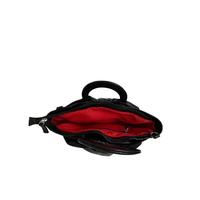 Bolsa Couro Com Pregas