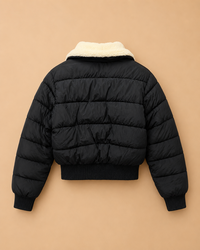Jaqueta Nylon Pelucia Gola