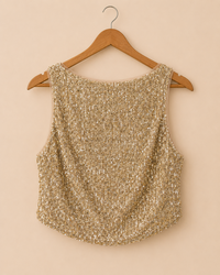 Blusa bordada paete 