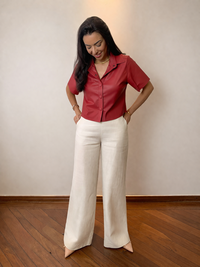 Calca Pantalona Linho Lux 