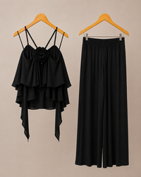 Conjunto comfy babado flor