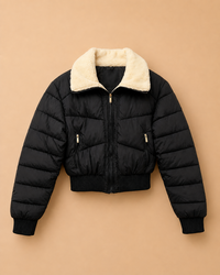 Jaqueta Nylon Pelucia Gola