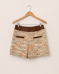Short Tweed\\PU