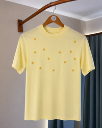 T-Shirt Gola Alta Bordada 