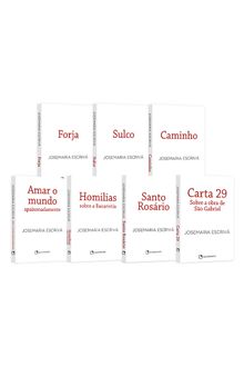 Coleção completa pocket São Josemaria Escrivá - 1ª Edição - Capa brochura