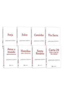 Coleção Completa Pocket São Josemaria Escrivá - 2ª Edição - Capa branca