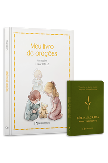 Kit: Livro Meu livro de orações — Capa dura e Bíblia Sagrada: Novo Testamento — Capa dura, edição premium — 2 volumes