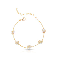 Pulseira Dourada Pave Lux – Ref. PUL-679