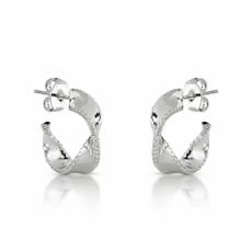 Brinco Argola Torcidinha Cravejada